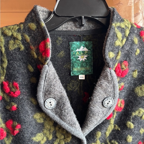 EUC Vintage ALP Dolomite Ski Handmade Wool Cardigan Sweater Jacket | Women’s XXL - Picture 2 of 13